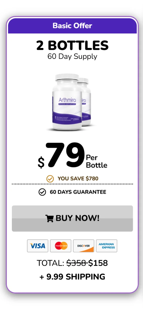 Arthmira™ 2 bottles pricing